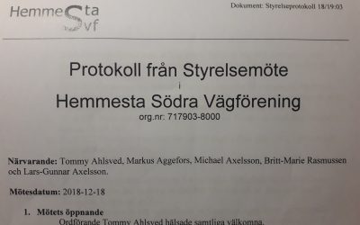 Protokoll 1819-03 finns nu på hemsidan