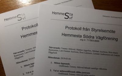 Protokoll 1819-05 och 1819-06 finns nu på hemsidan